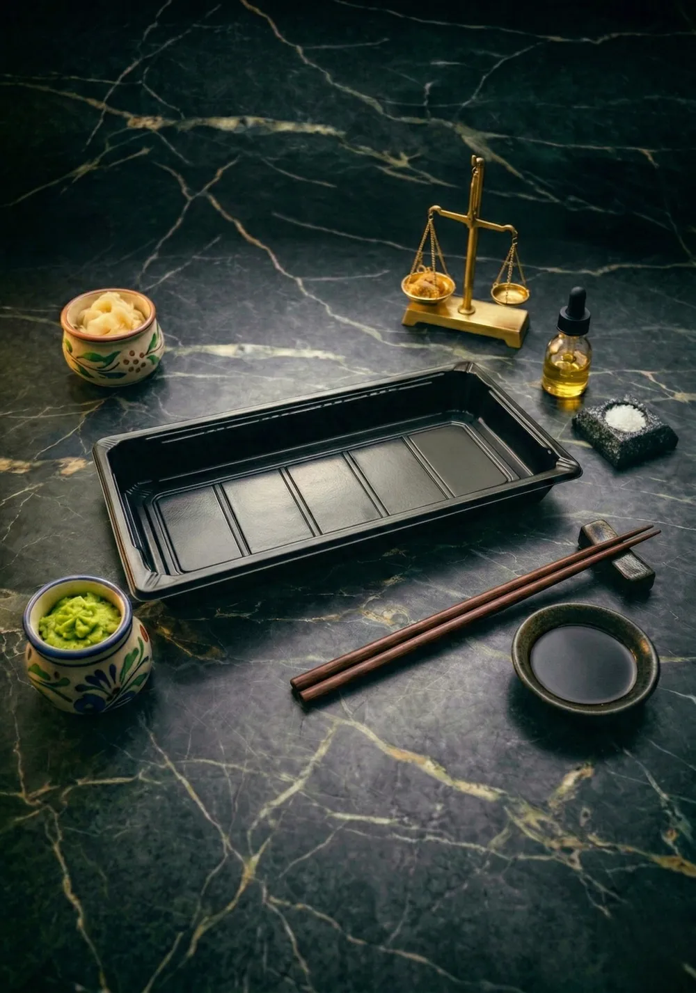 Sushi trays and containers — PoniPack sushi packaging collection