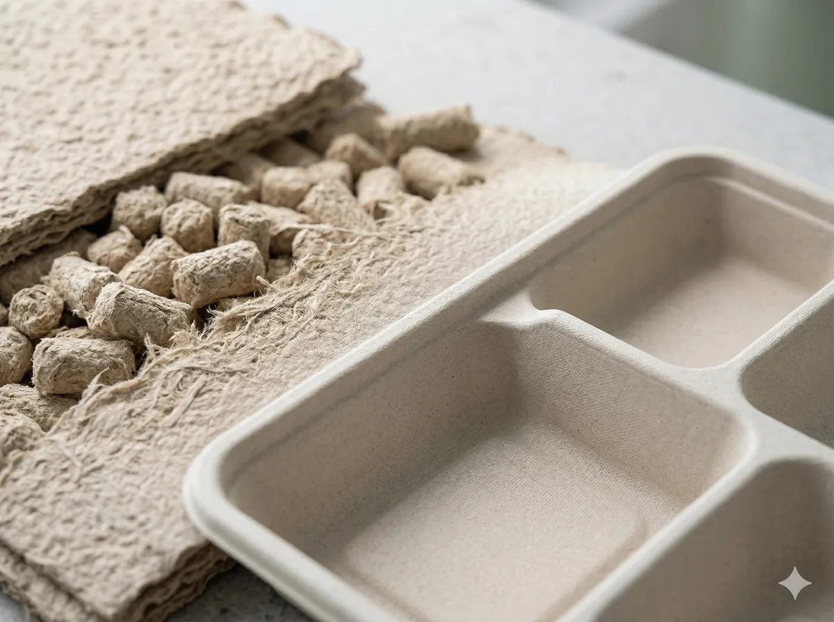 Recycled food packaging produced with PoniPack's proprietary equipment